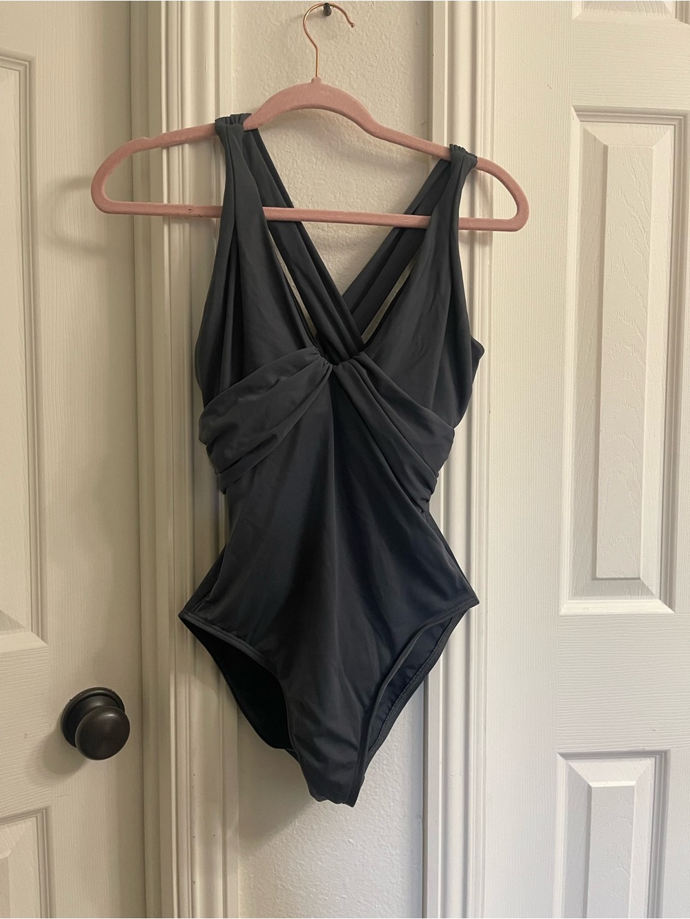 Miraclesuit Black Twist-Front One-Piece Swimsuit